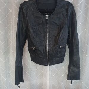 BKE Black Leather Women's Jacket